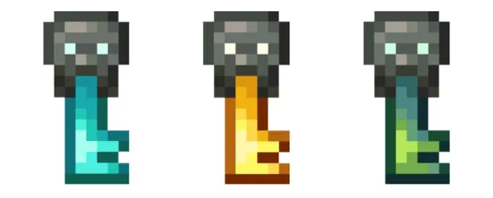 Предметы: ключи от башни голема