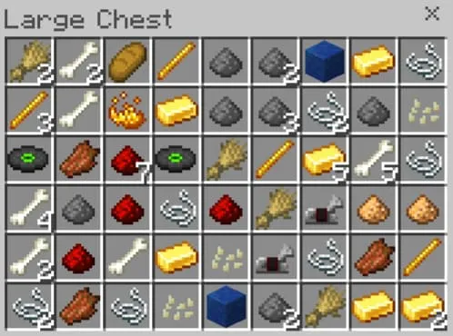 Пример добычи в сундуке