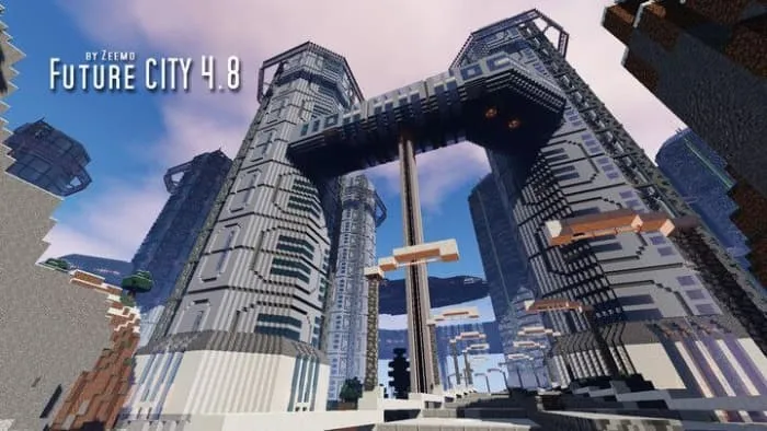 Здания города будущего