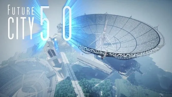 Огромная тарелка телескопа