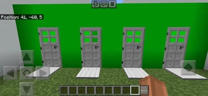 Уровень с железными дверями