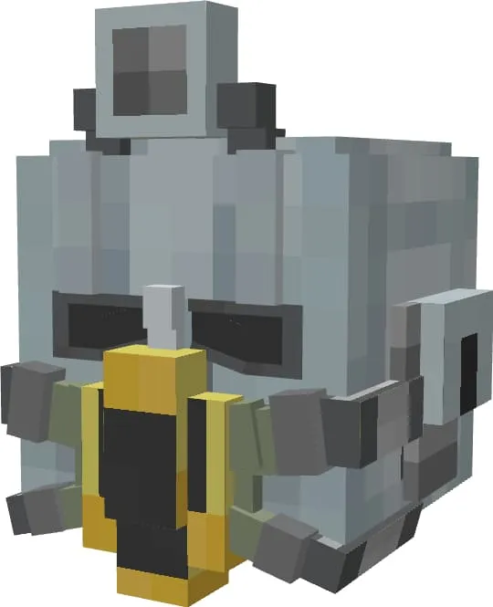 Вид силовой брони с маской