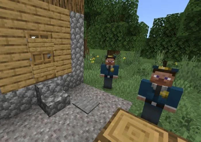 Полицейские возле дома