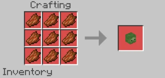 Крафт головы зомби