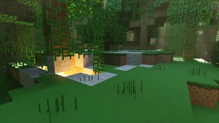 Джунгли и лавовое озеро