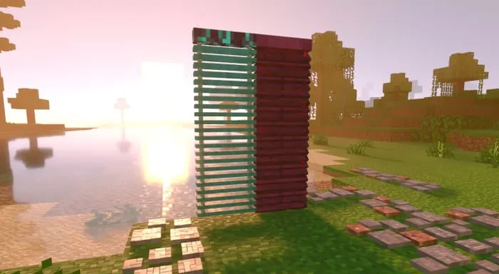 Жалюзи возле озера