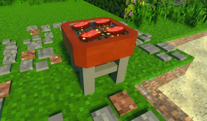 Гриль на земле