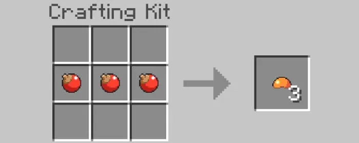 Крафт оранжевых предметов для покеболов