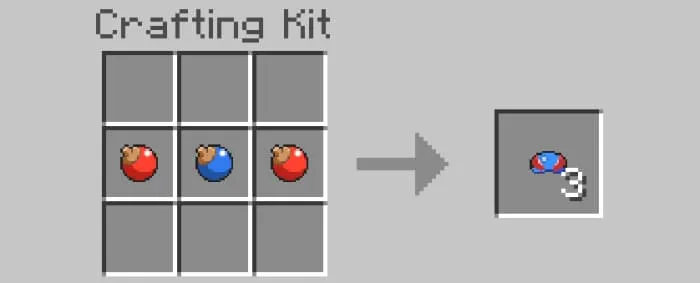 Крафт синих предметов для покеболов