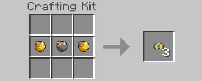 Крафт жёлтых предметов для покеболов