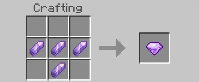 Крафт аметистового кристалла