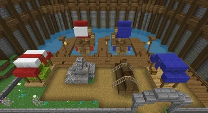 Палатки и озеро