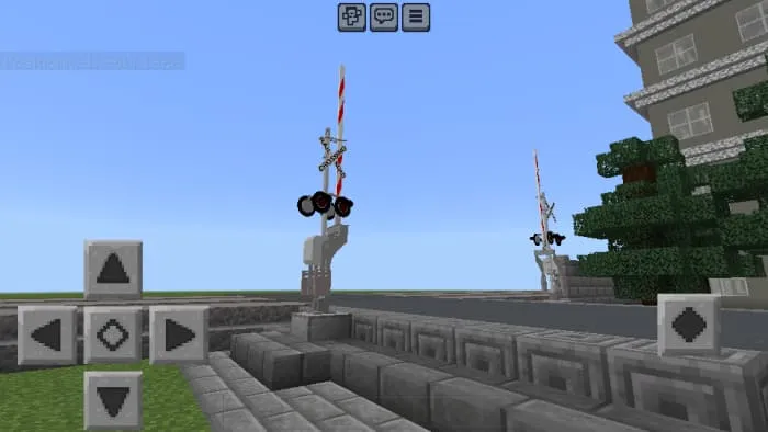 Железнодорожный переезд сбоку