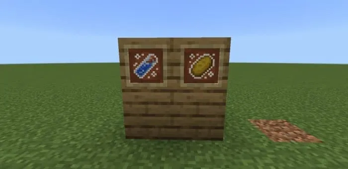 Святящиеся вода и хлеб в рамке