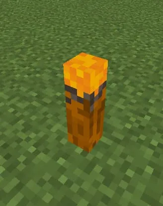 Пылающий факел на земле