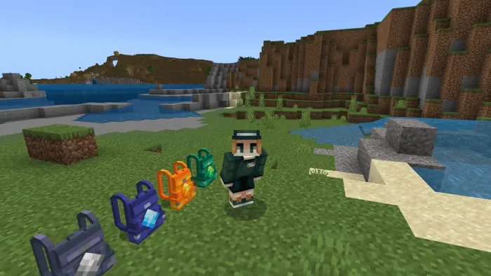 Виды рюкзаков в Minecraft