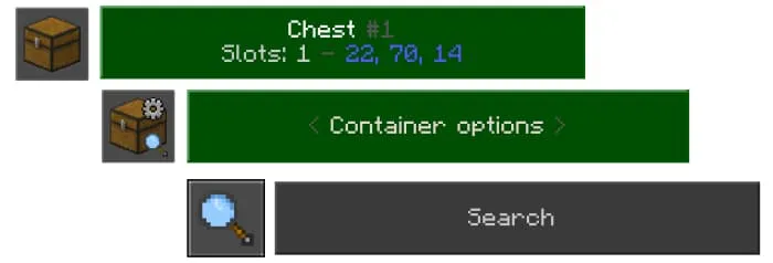 Поиск напрямую в сундуке