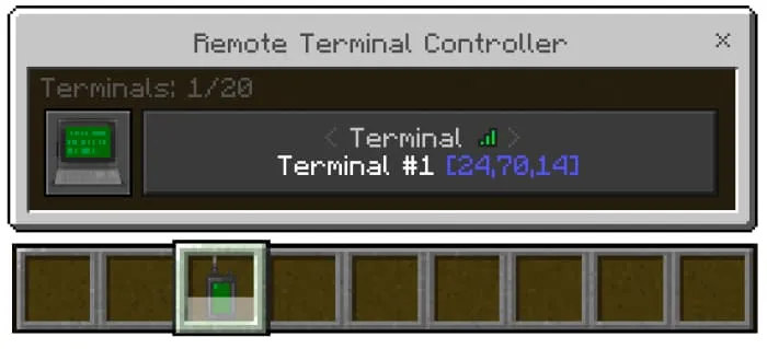 Отображение терминалов