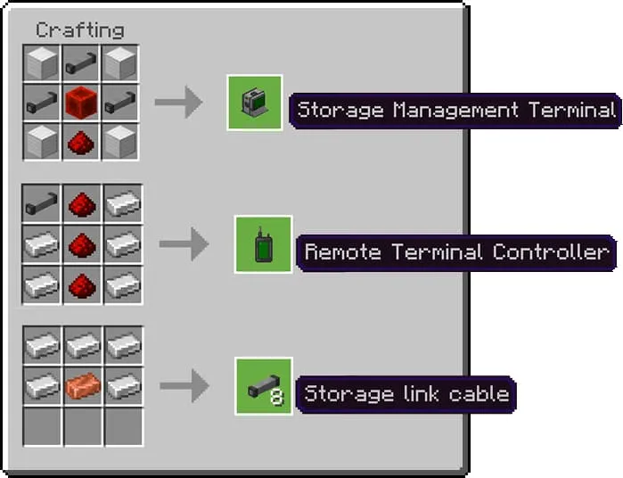 Крафты основных компонентов