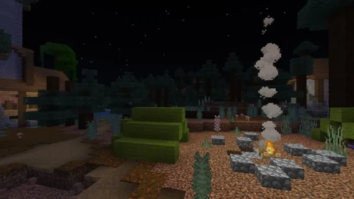 Палатка у костра