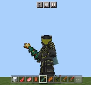 Меч Рождественская елка в руке