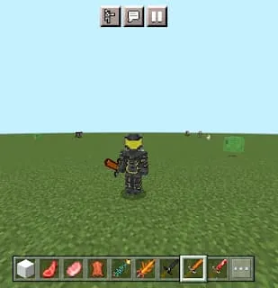 Медный меч в руке