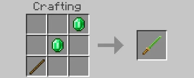 Крафт изумрудной катаны