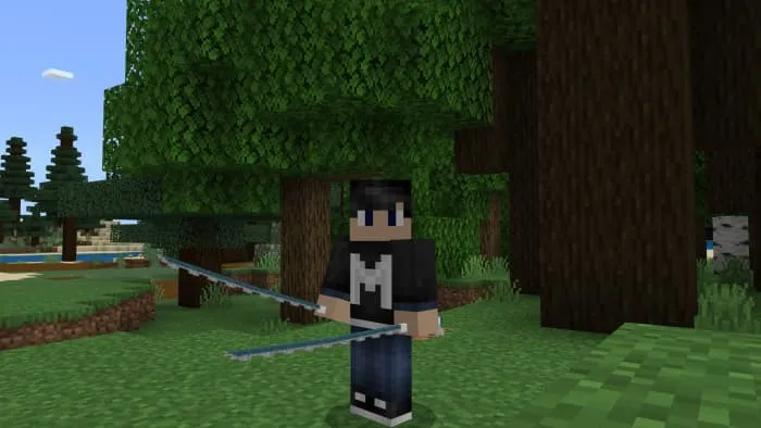 Катана ничирин Иносуке Хашибира от третьего лица