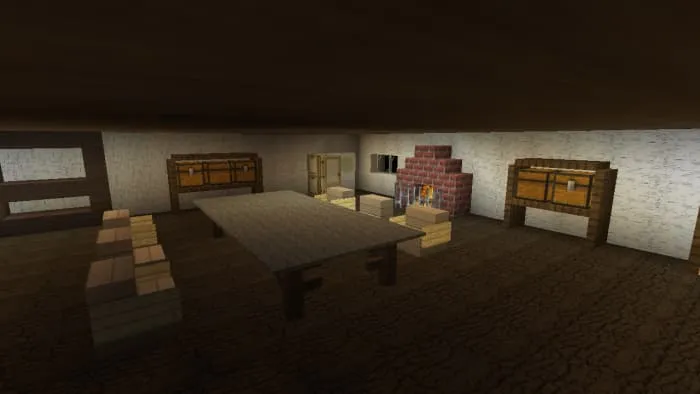 Комната с камином