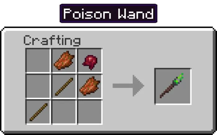 Крафт жезла яда