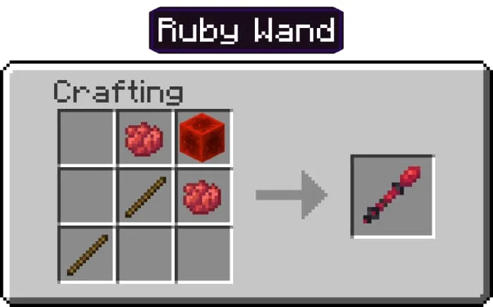 Крафт рубинового жезла