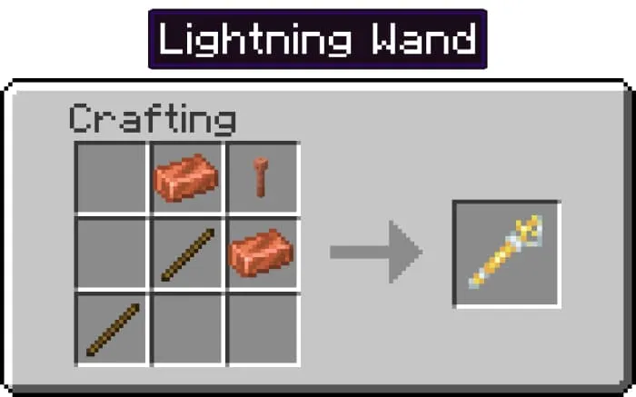 Крафт жезла молний