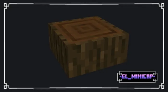 Бревенчатая плита из темного дуба