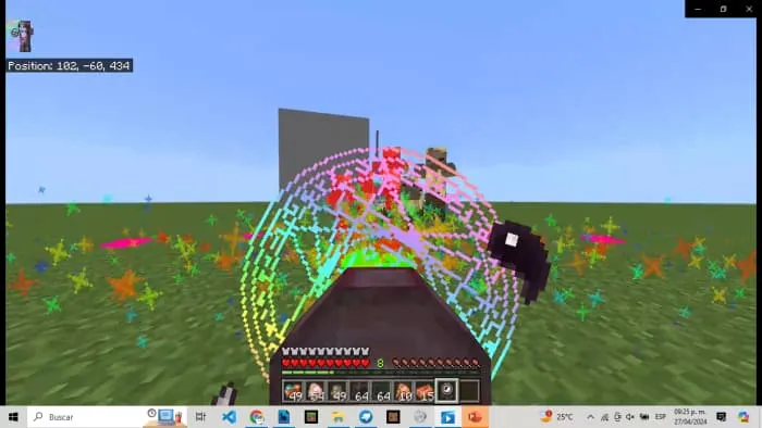 Лазерный луч мини Хаккеро в руках