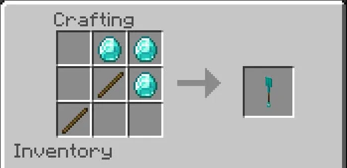 Крафт алмазной лопаты