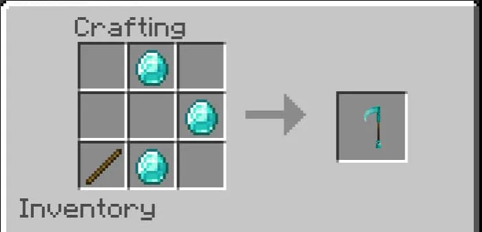 Крафт алмазной мотыги
