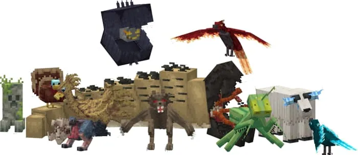 Все новые мобы и животные