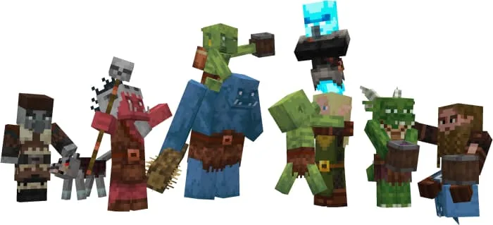 Новые гуманоидные мобы