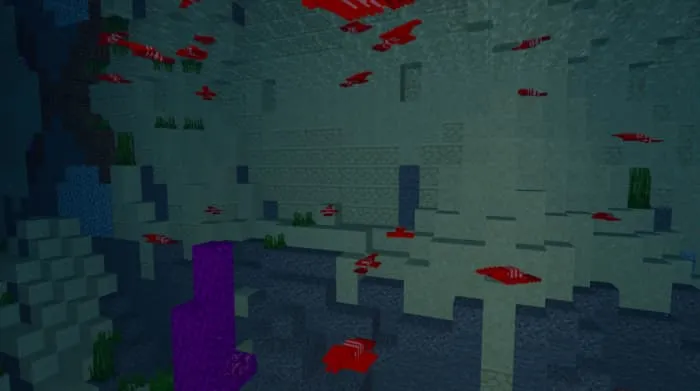 Креветки плавают в воде