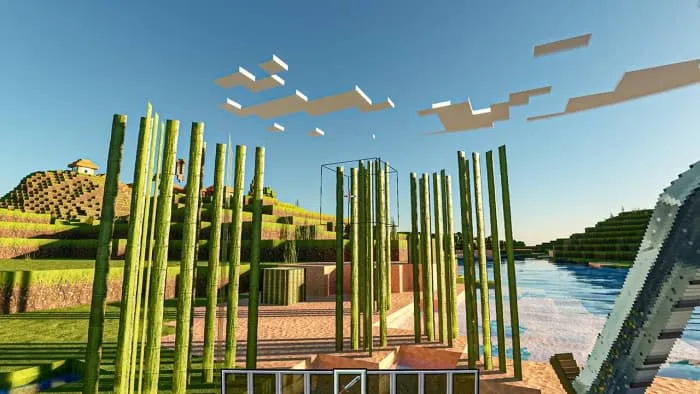 Реалистичный свет и бамбуки