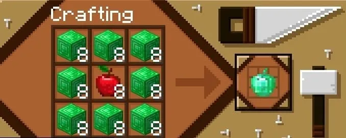 Крафт изумрудного яблока