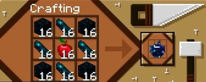 Крафт яблока из осколков душ