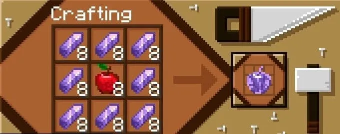 Крафт аметистового яблока