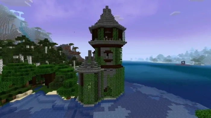 Башня волшебника возле реки