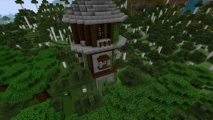 Башня волшебника в лесу