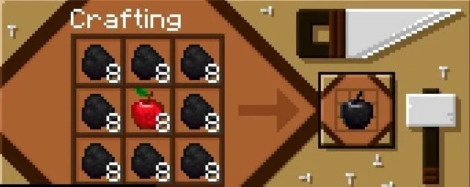 Крафт угольного яблока
