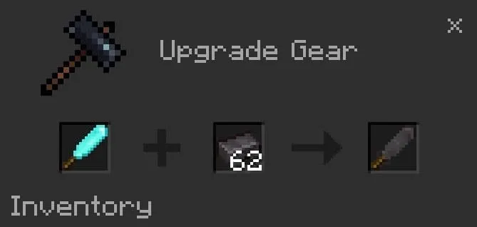 Улучшение биты до незеритовой