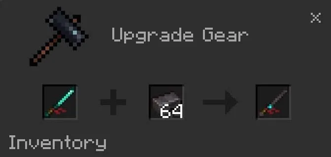 Улучшение катаны до незеритовой