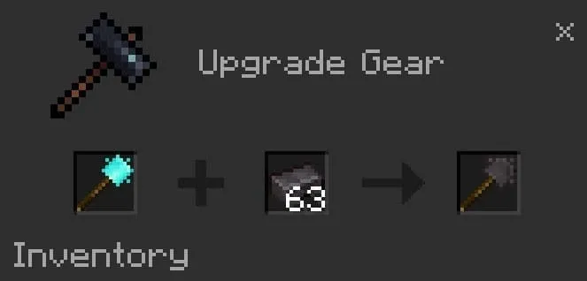 Улучшение булавы до незеритовой