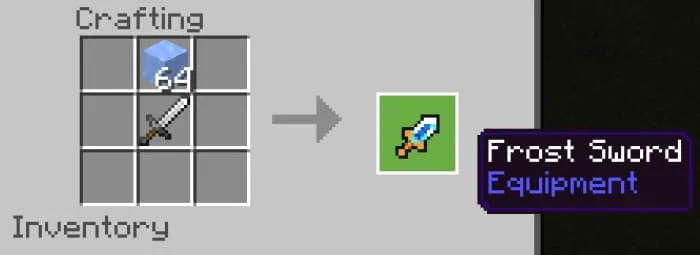 Крафт ледяного меча